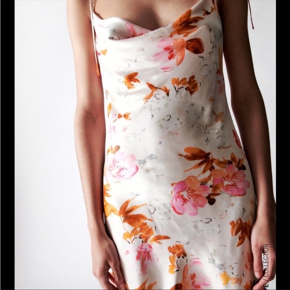 Zara Satin Dress - Picture 2 of 5